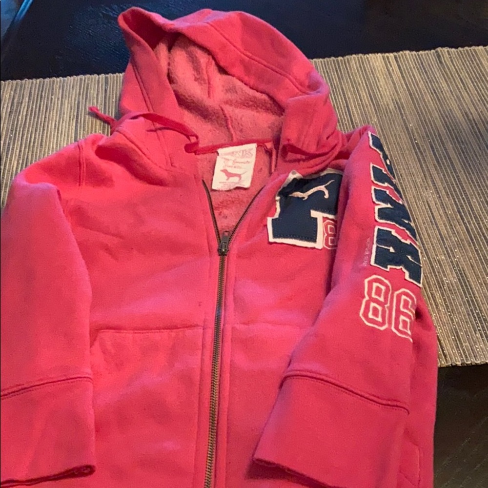 Victoria Secret Pink short sleeved hoodie size xs